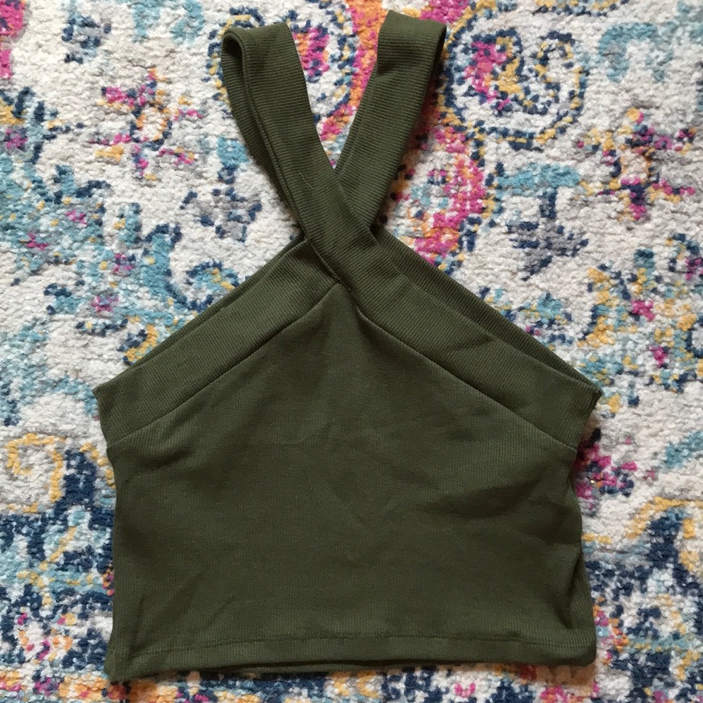 Green Halter Top | Shein